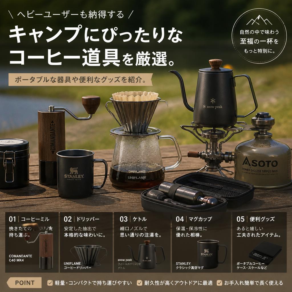 2. 必須！キャンプで使えるコーヒー道具