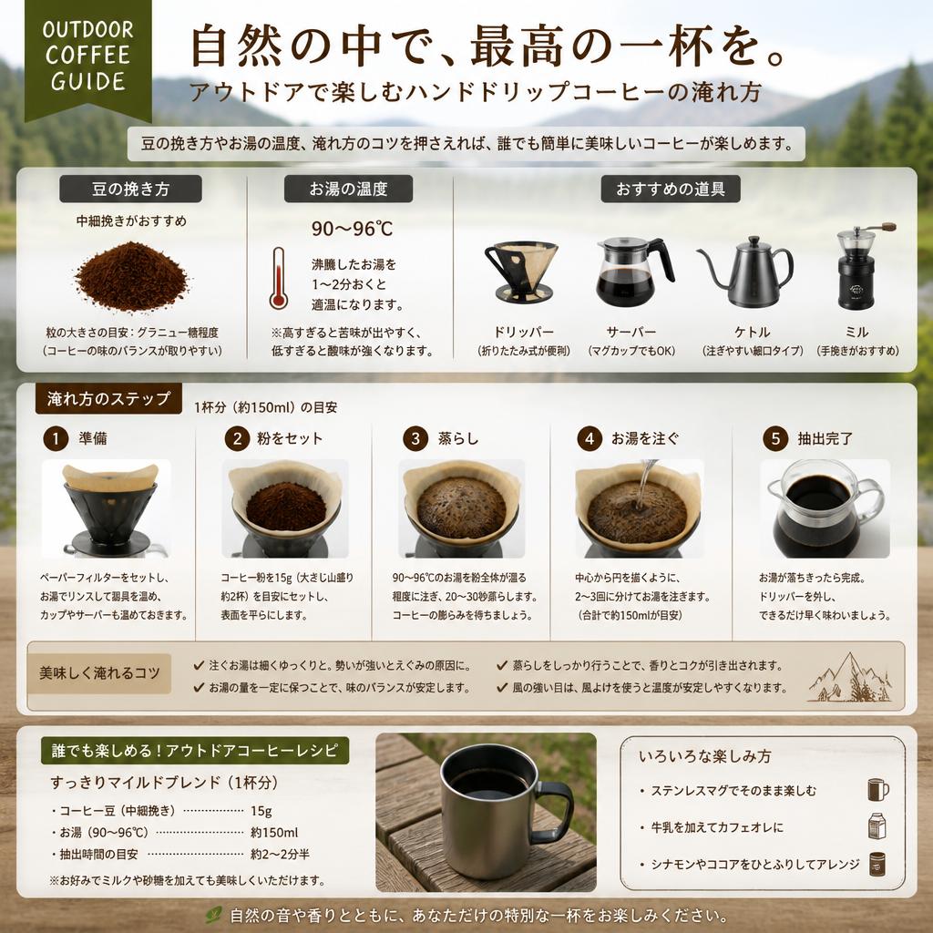 4. 簡単!外でもできるコーヒーの淹れ方