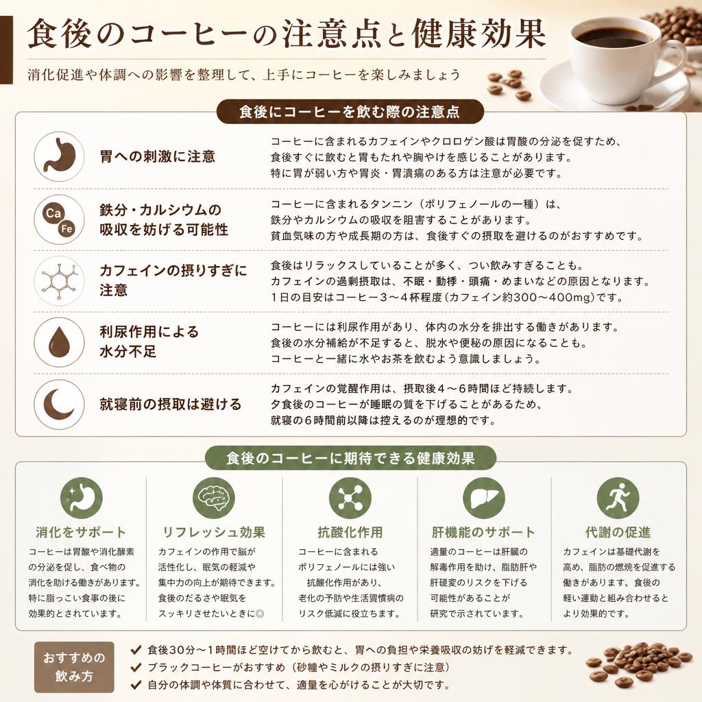 食後の注意点と健康への影響