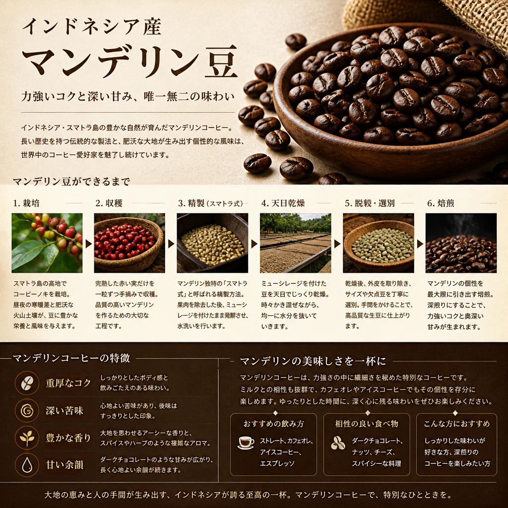 マンデリンコーヒーとは？